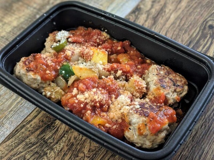 Turkey Meatballs w/Marinara & Veggies