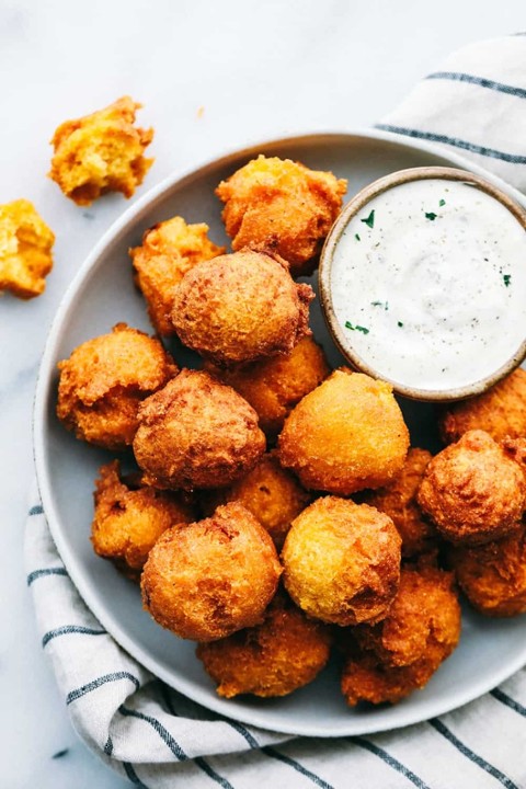 HUSHPUPPIES deep fried and served with dipping sauce