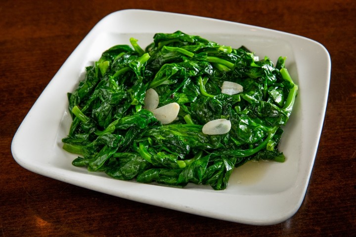 蒜炒豆苗 Pea Leaves with Garlic GF