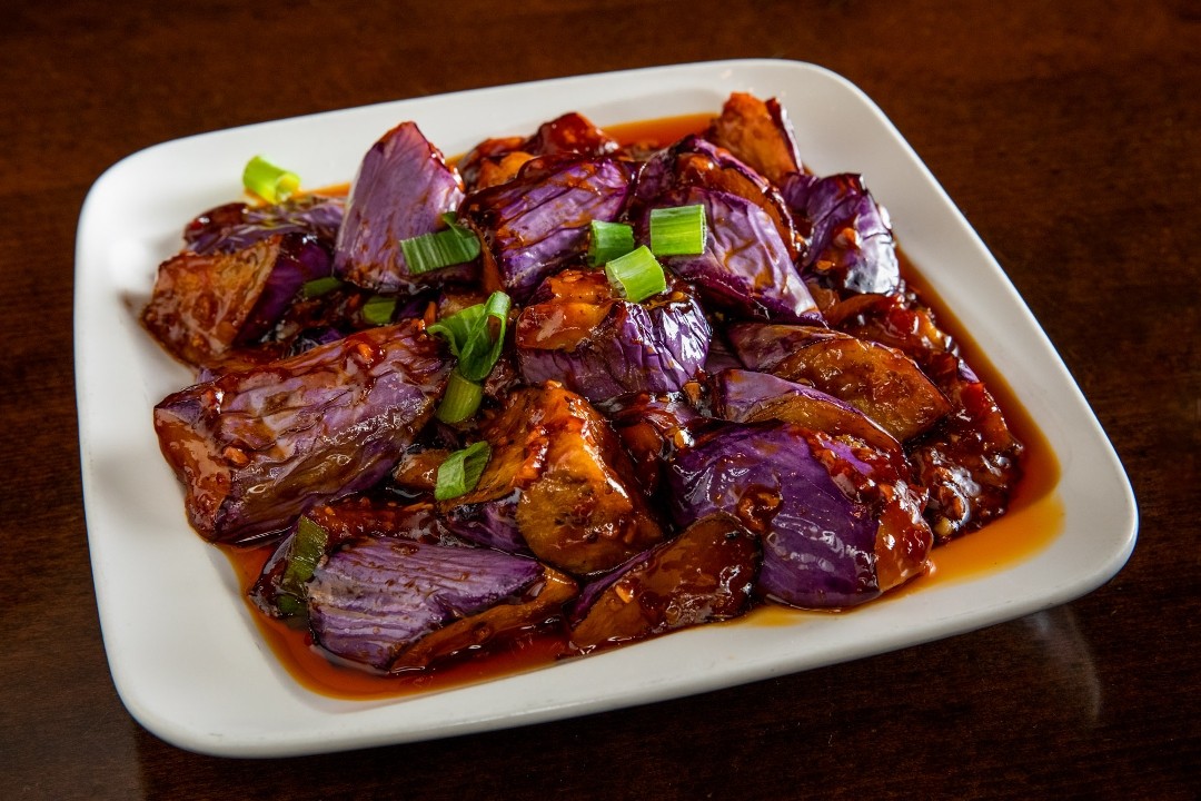 鱼香茄子 Eggplant w/Garlic Sauce (3)