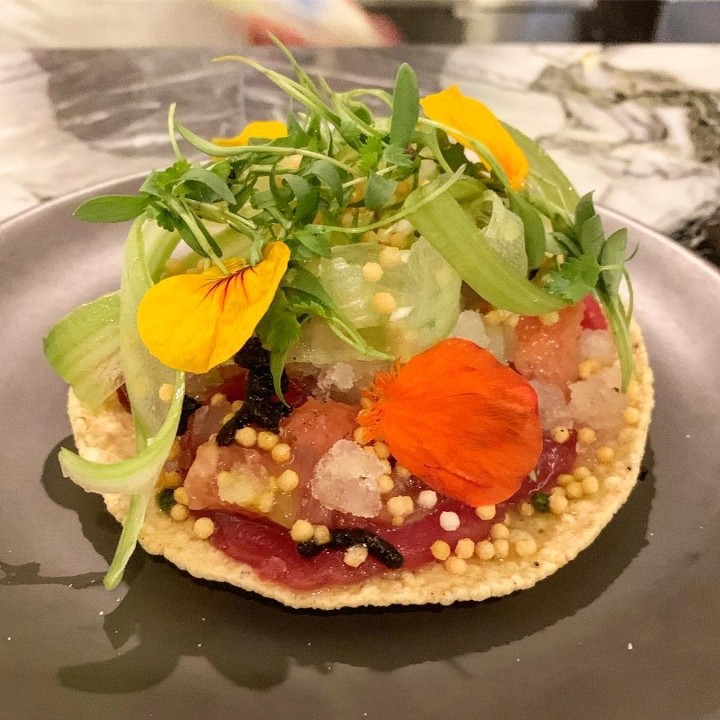 YELLOW FIN TUNA TOSTADA