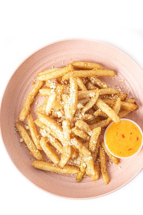 HALF TRAY OF TRUFFLE PARM FRIES