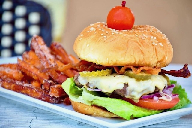 Triple bacon burger