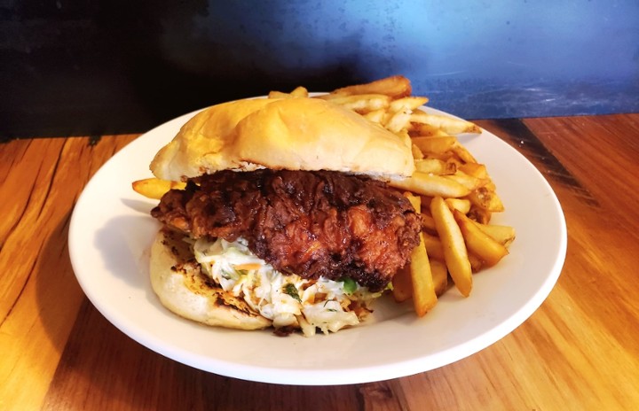 Spicy Maple Fried Chicken Sandwich