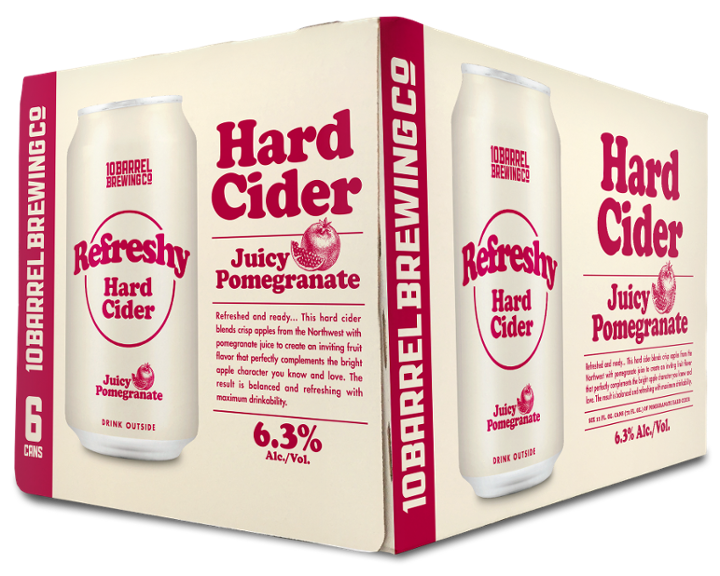 Refreshy 6pk-12oz Pomegranate Hard Cider (6.3% ABV)