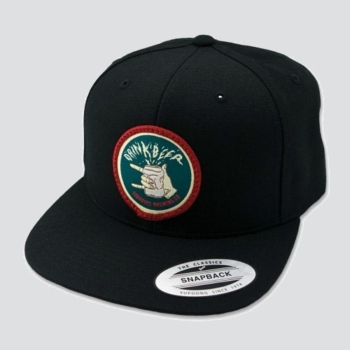 BLACK-DRINK BEER CRUSH SNAPBACK