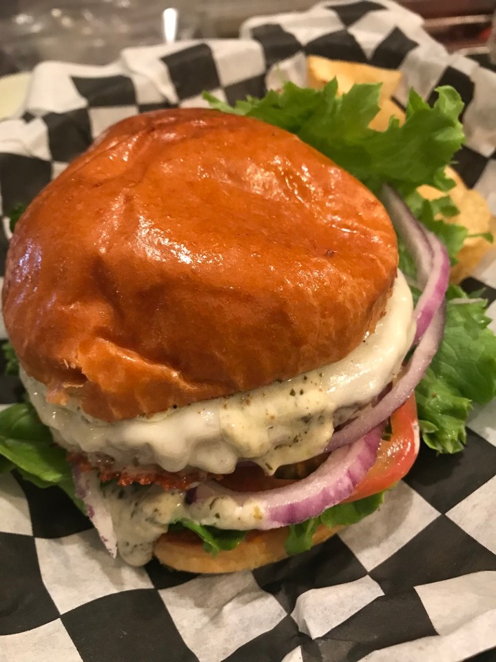 Pesto Melt Burger
