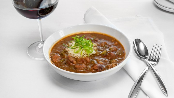 CRAWFISH AND ANDOUILLE SAUSAGE GUMBO