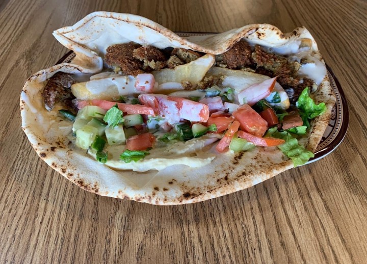 Falafel Sandwich Plate