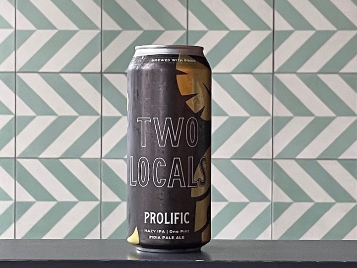 Two Locals Brewing, ´Prolific Hazy IPA´ -Philly, PA 16oz can