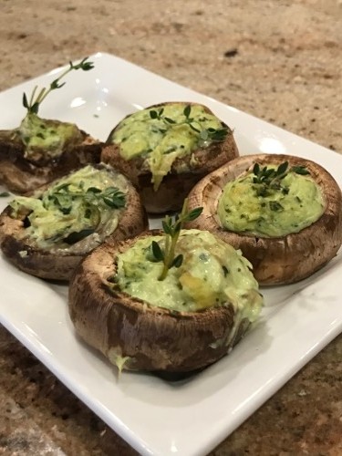 Spinach & Artichoke Stuffed Mushrooms