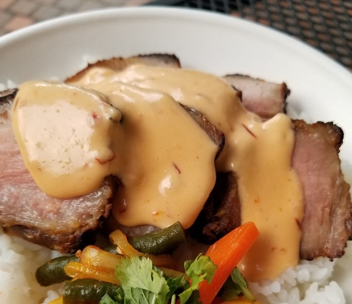 Miso Pork Plate with Chili Miso sauce