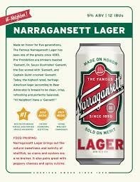 The Famous Narragansett Lager