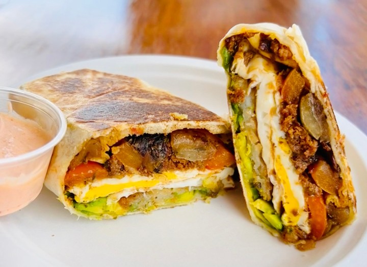 Loaded Baja Breakfast Burrito