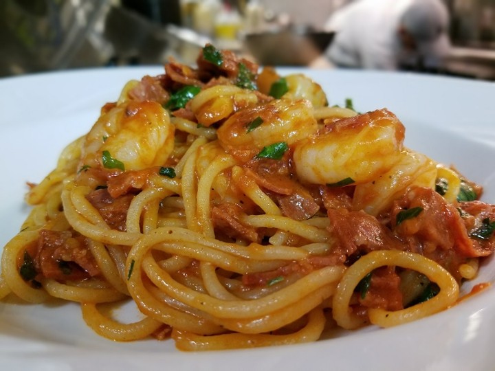 Spaghetti Calabrese (Shrimp)