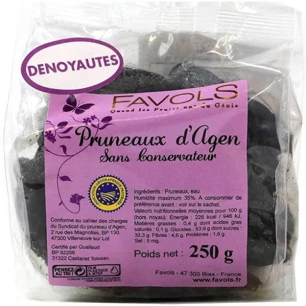 Favols Prunes from Agen - Pitted