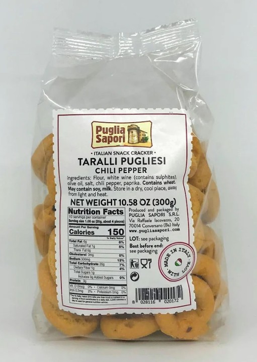 Italian Taralli With Extra Virgin Olive Oil 8.8oz