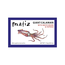 Matiz Giant Calamari with White Beans and Pimenton