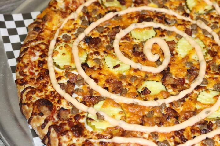 Bacon Cheeseburger Pizza