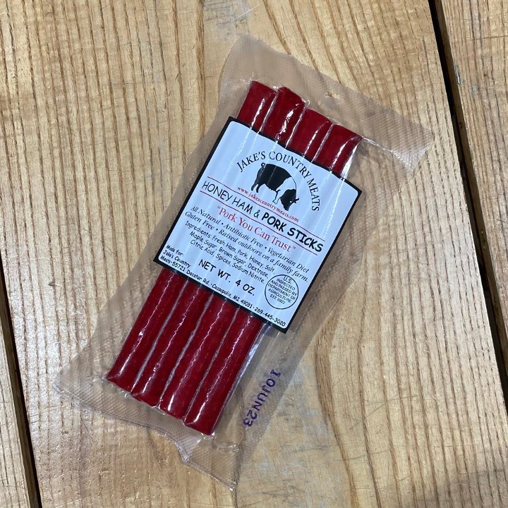 4pk Honey Ham & Pork Sticks, Jake's Country Meats