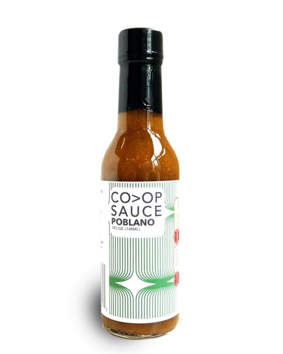 Poblano Hot Sauce, Co-op Sauce