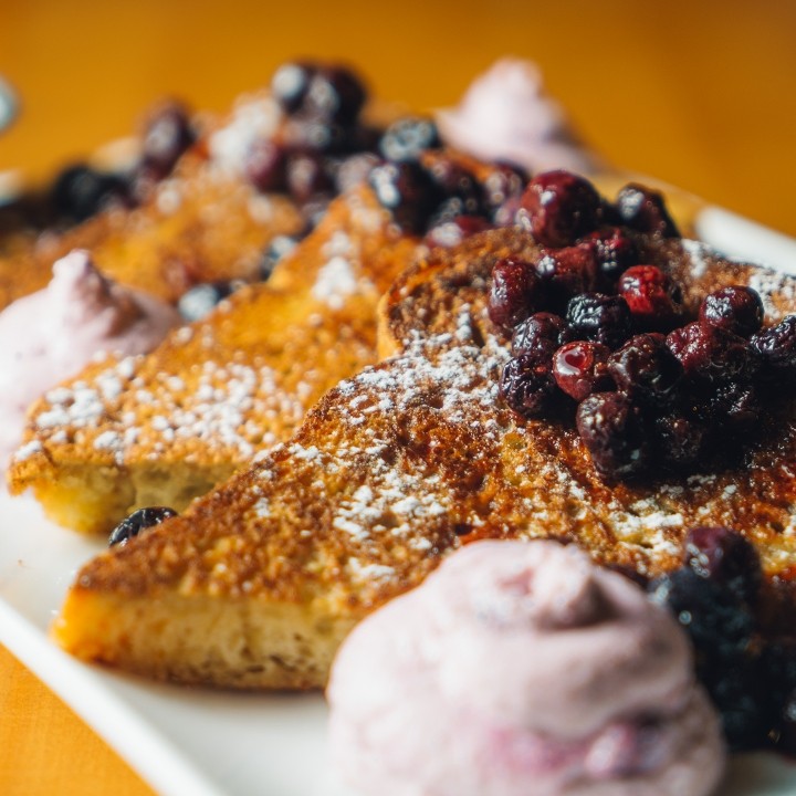 Blueberry Goat Cheese French Toast