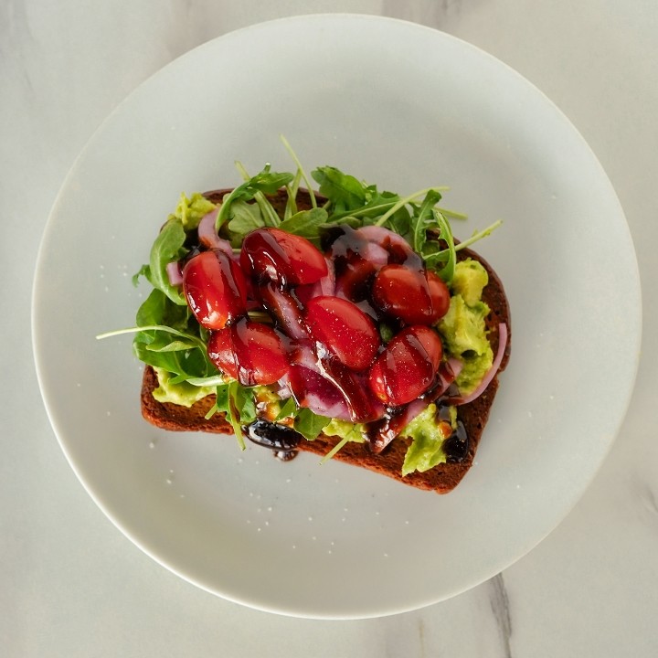 Balsamic Tomato Avocado Toast