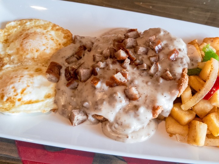 Country Fried Steak & Eggs