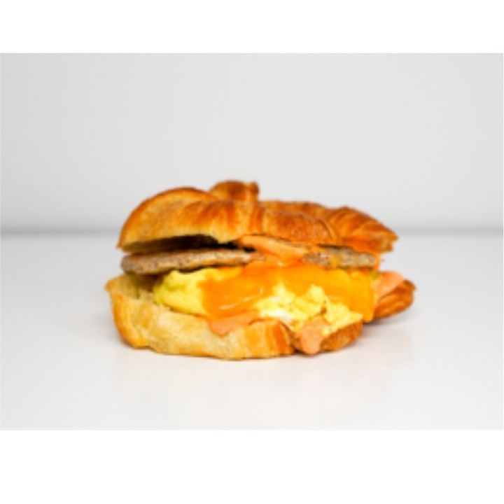 Sausage, Egg and Cheddar Croissant