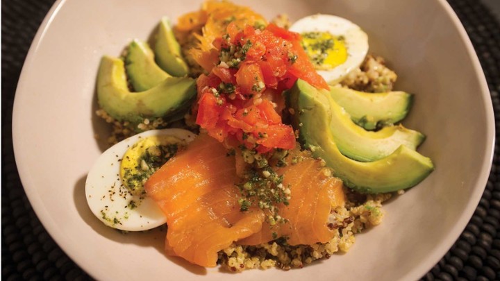 Smoked Salmon Quinoa Bowl