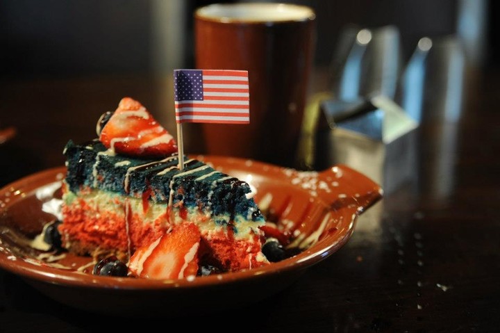 Red, White & Blue Cheese Cake