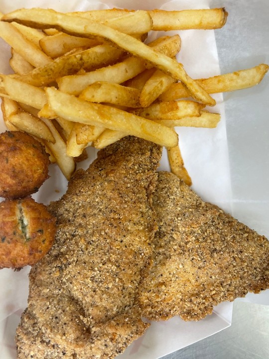 Fish, Fries & Hushpuppies