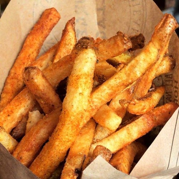 Large seasoned fries