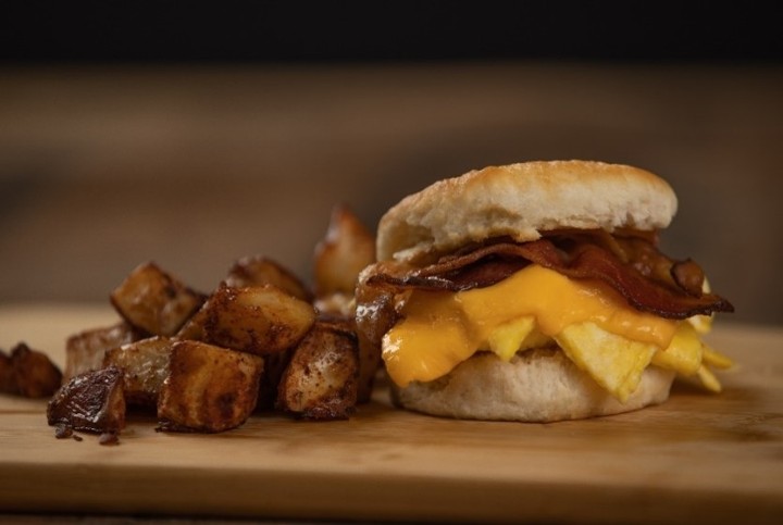 Bacon (or sausage) Egg & Cheese Biscuit