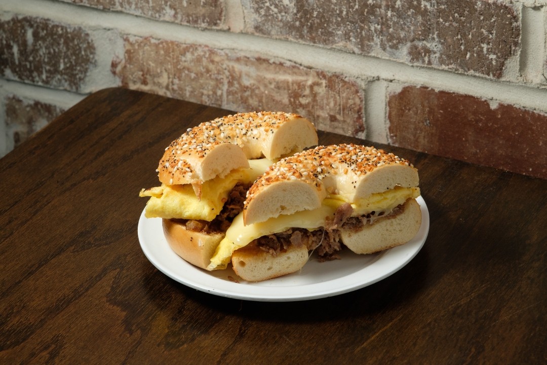 **PHILLY STEAK, EGG, CHEESE