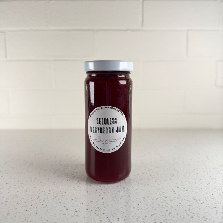 Mamaleh's Raspberry Jam, seedless (10 oz jar)