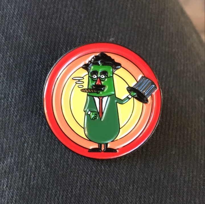 Pickles the Great enamel pin