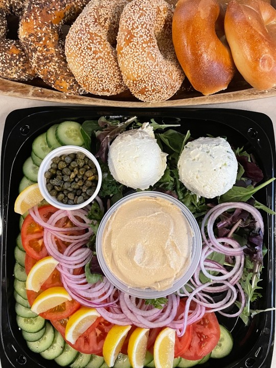 Bagels & Veggies Platter (comes with 6 fresh-frozen bagels)