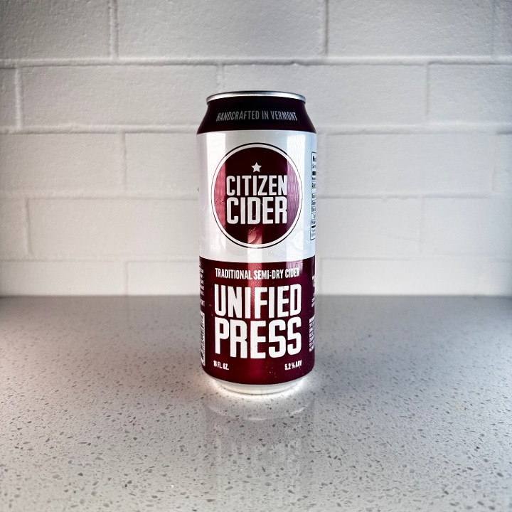 Citizen Cider / Unified Press (16oz can)