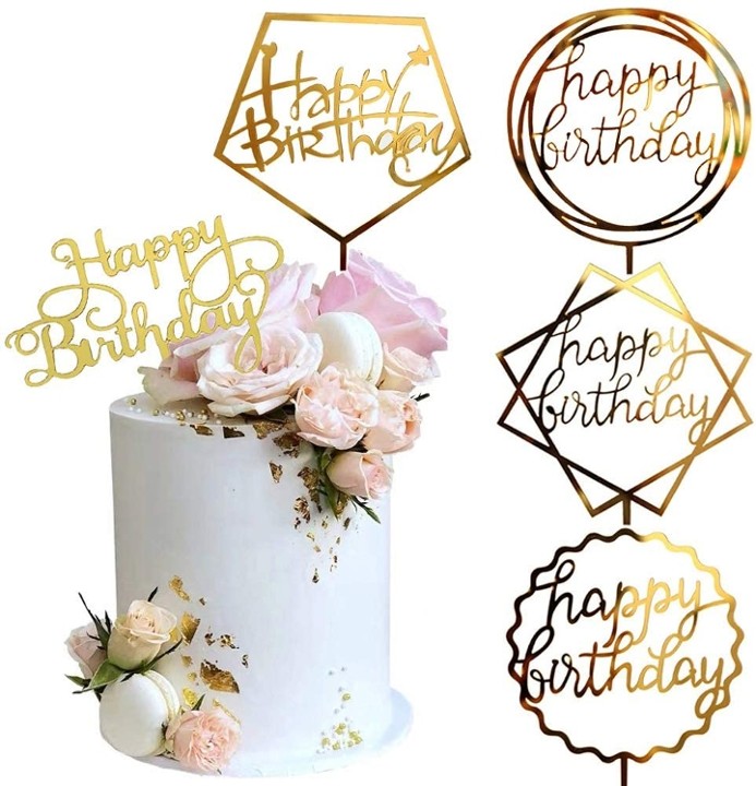 H-B-Day Cake Toppers