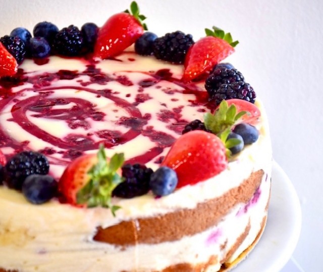 10" Raspberry Cheesecake
