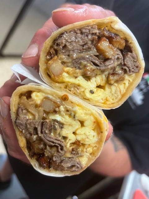 Kickin’ Steak burrito