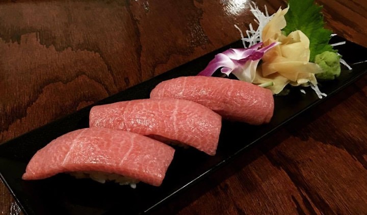 Fatty Tuna (Toro) Sushi (3pc)