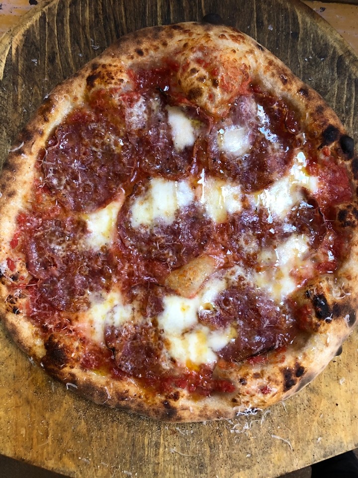 Special: Soppressata + Hot Honey Pizza (or, Sunday afternoon on a patio in Bushwick in 2008)