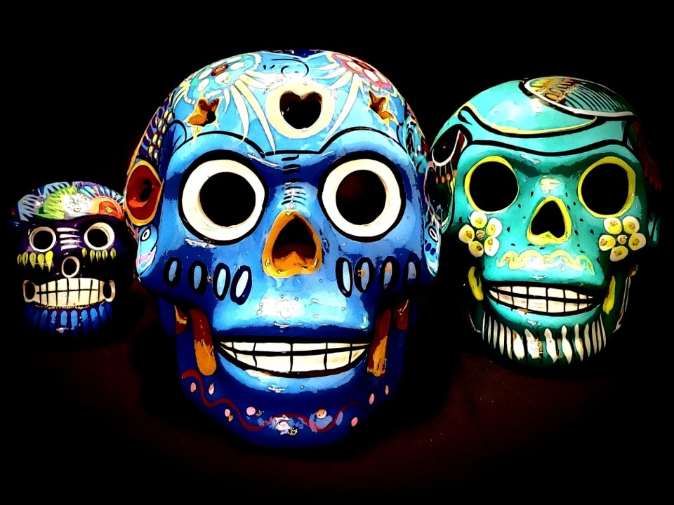 Hand-painted Ceramic Sugar Skull