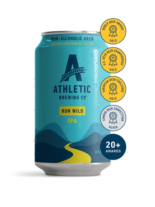 Run Wild Athletica Brewing Co (.5 ABV) (D)