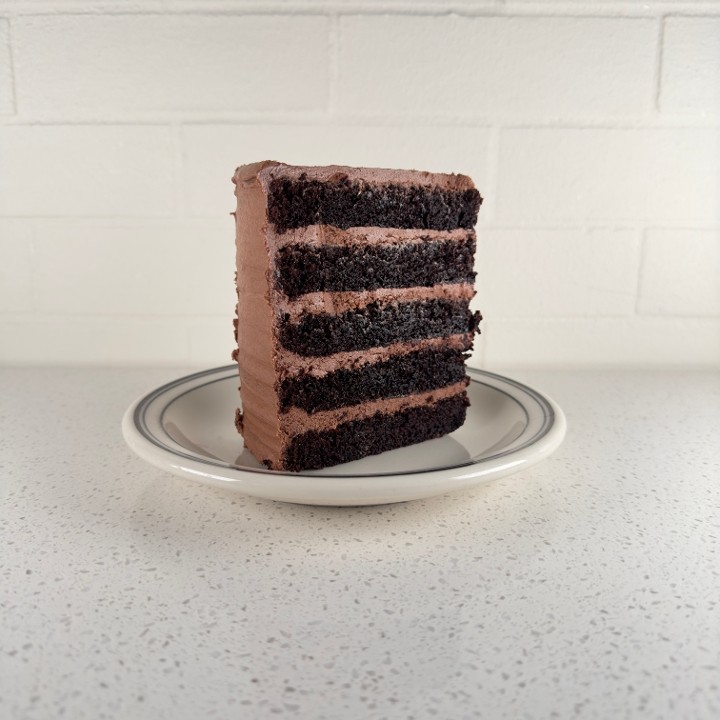 Vegan Chocolate Cake Slice