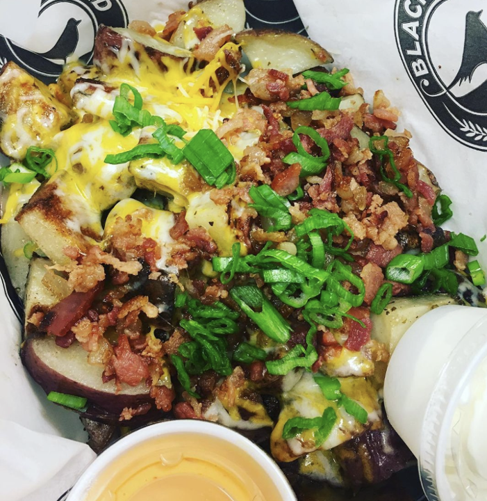 BLACKBIRD Loaded  Homefries  w/ Bacon & Cheese