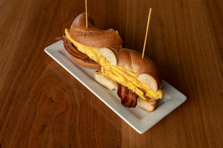 Bacon, Egg & Cheddar Bagel Sandwich