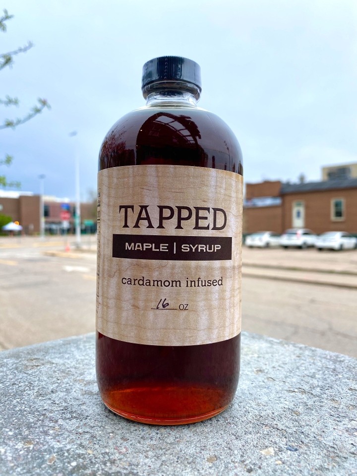 Tapped Cardamom Infused Maple Syrup Pint